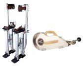 Kit échasses 60 à 101 cm + Banjo aluminium et sa roulette Banjoroll