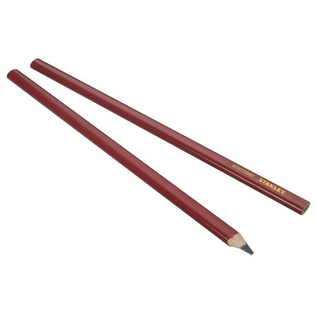 Crayon de charpentier rouge 300 mm STANLEY