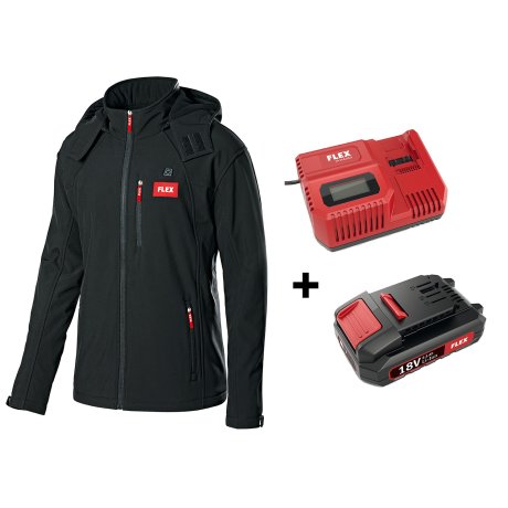 Kit veste chauffante complète (chargeur + batterie)  taille L FLEX