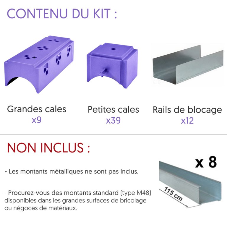 Kit bibliothèque - KINOOK - Rue du bricolage