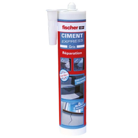 Cartouche ciment express 310 ml, ton gris - FISCHER